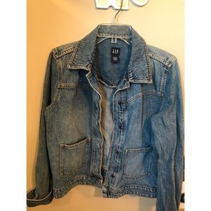 GAP Jean Jacket size L light wash blue